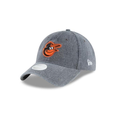 Baltimore Orioles Gorra | New Era MLB Faded Denim 9twenty Adjustable Cap Mexico - Grises